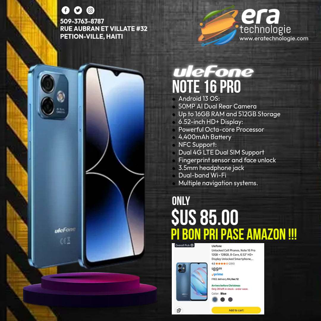 ULEFONE Note 16 Pro 8 + 128GB